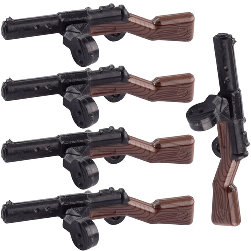 MOC WW2 Military Soldiers Weapons Building Blocks German Wood Grain