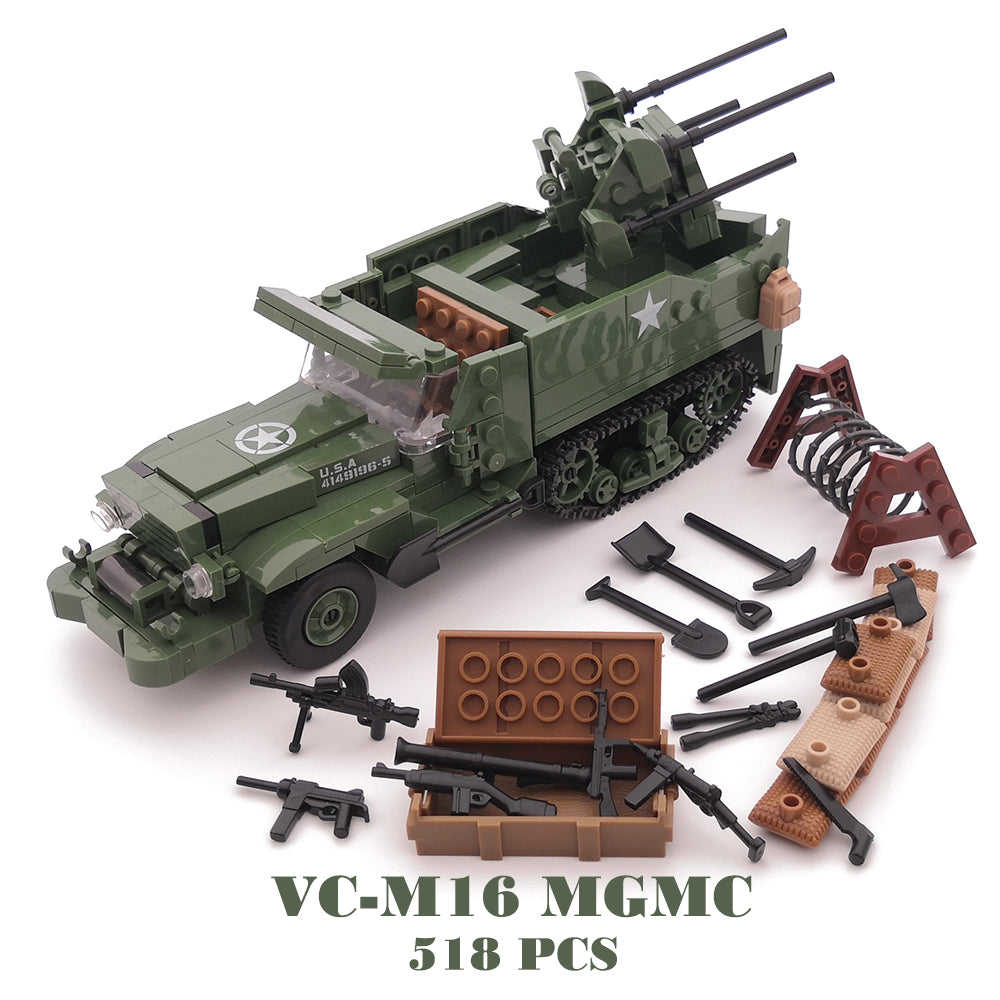 M16 Mgmc Us Army Half Track Ww2 Military Vehicle Tank Panzer Weapon