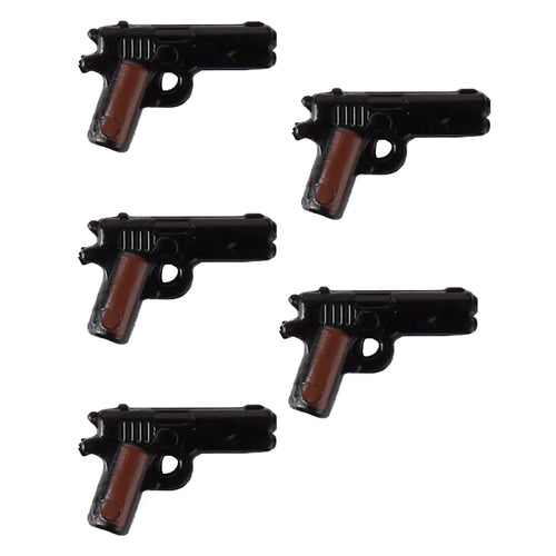 MOC WW2 Military Soldiers Weapons Building Blocks German Wood Grain