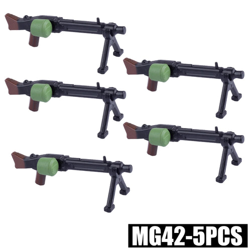WW2 German Military Wooden Guns Building Blocks Soldiers Figures