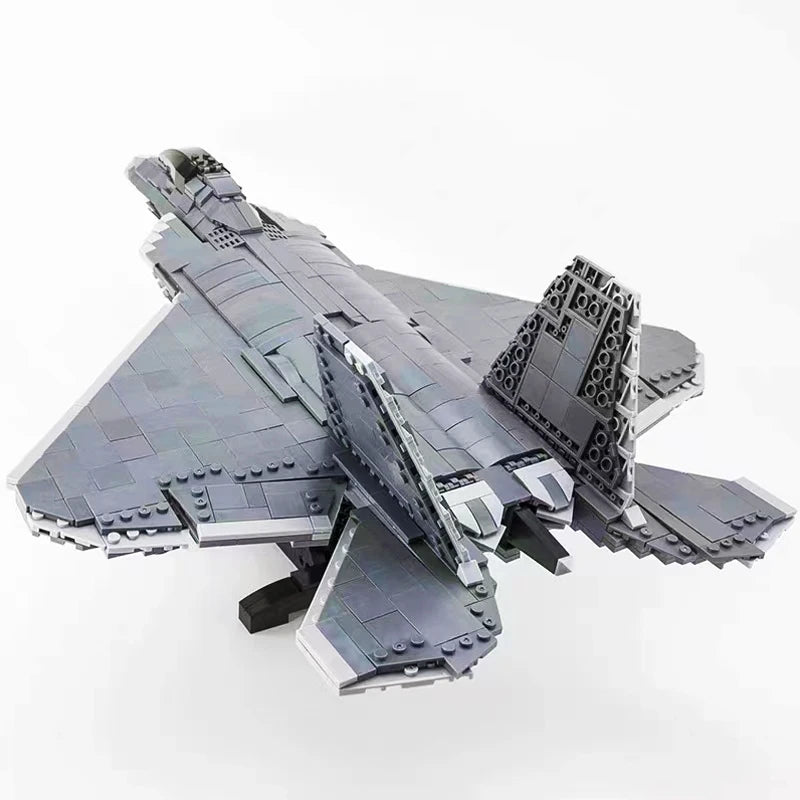 WW2 Airplane Military A10 Fighter Model Building Blocks J-20 Soldier