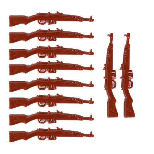 MOC WW2 Military Soldiers Weapons Building Blocks German Wood Grain