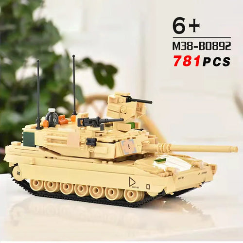 SLUBAN World War II 2 Military USA Abrams M1A2 Battle Tank Chariot