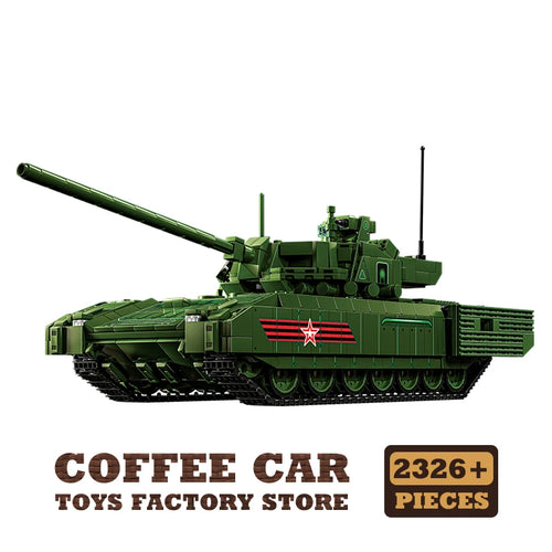 T-14 Main Battle Tank Building Blocks Children Toys WW2 Armored Cars