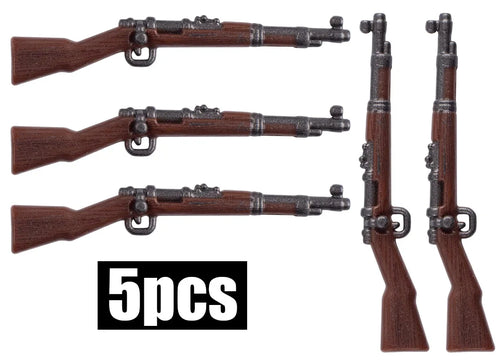 WW2 German Military Wooden Guns Building Blocks Soldiers Figures