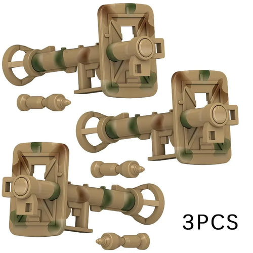 WW2 German Military Wooden Guns Building Blocks Soldiers Figures