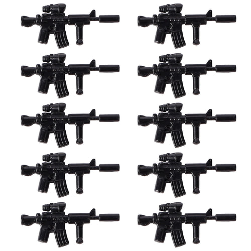 MOC WW2 Military Soldiers Weapons Building Blocks German Wood Grain