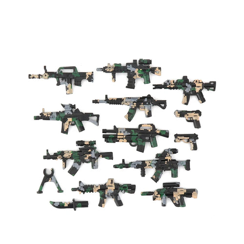 Military WW2 Building Blocks Solider Figures Toys Gifts Camouflage