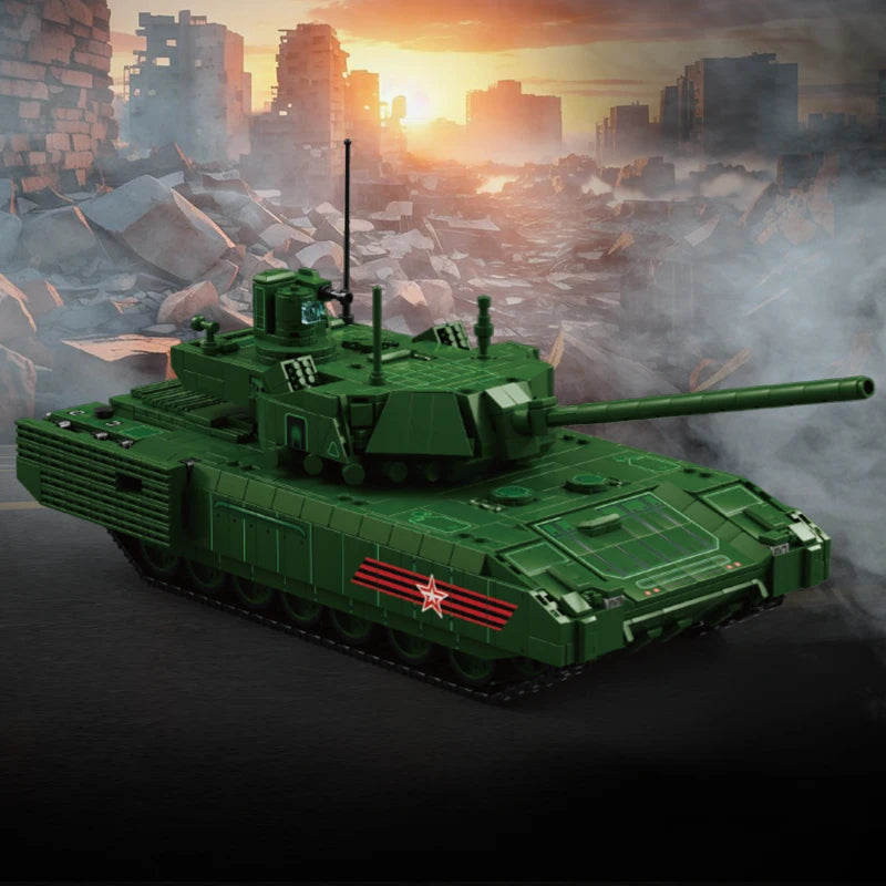 T-14 Main Battle Tank Building Blocks Children Toys WW2 Armored Cars