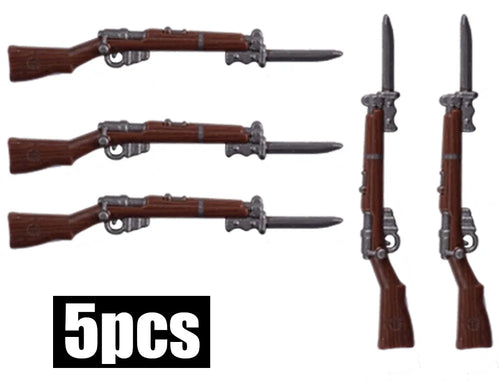 WW2 German Military Wooden Guns Building Blocks Soldiers Figures