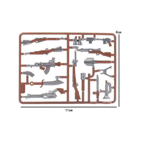 Military WW2 Building Blocks Solider Figures Toys Gifts Camouflage