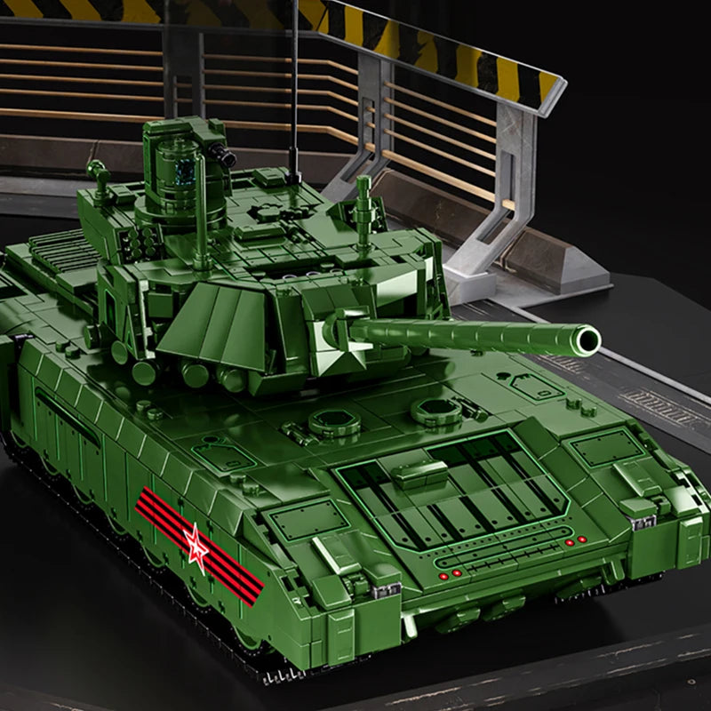 T-14 Main Battle Tank Building Blocks Children Toys WW2 Armored Cars