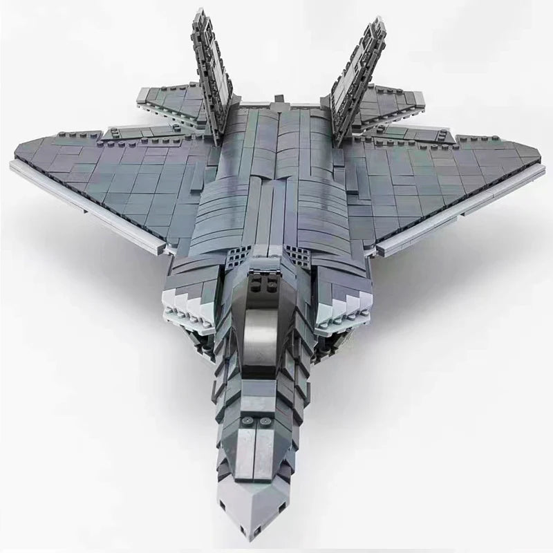 WW2 Airplane Military A10 Fighter Model Building Blocks J-20 Soldier