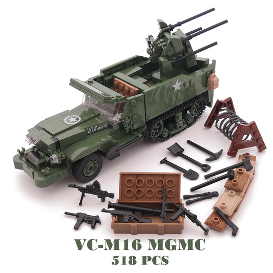 M16 Mgmc Us Army Half Track Ww2 Military Vehicle Tank Panzer Weapon