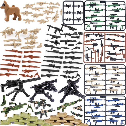 Military WW2 Building Blocks Solider Figures Toys Gifts Camouflage