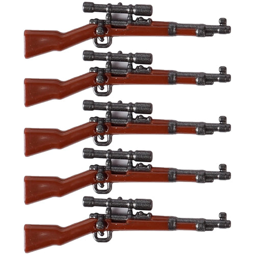 MOC WW2 Military Soldiers Weapons Building Blocks German Wood Grain