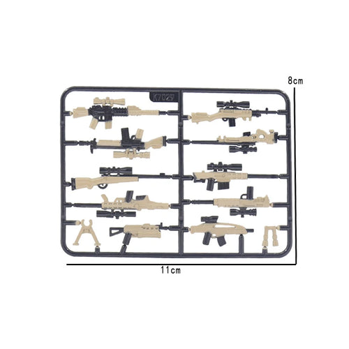 Military WW2 Building Blocks Solider Figures Toys Gifts Camouflage