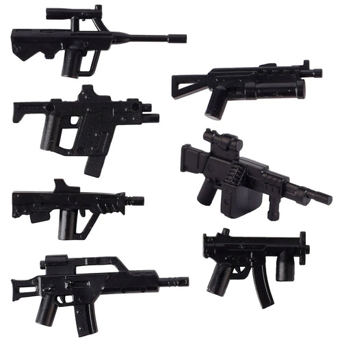 MOC WW2 Military Soldiers Weapons Building Blocks German Wood Grain
