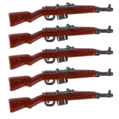 MOC WW2 Military Soldiers Weapons Building Blocks German Wood Grain