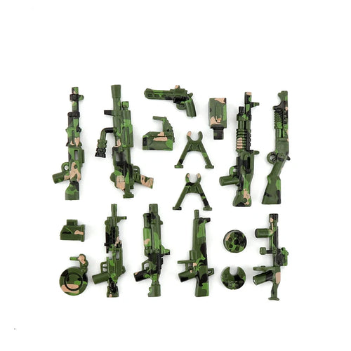 Military WW2 Building Blocks Solider Figures Toys Gifts Camouflage