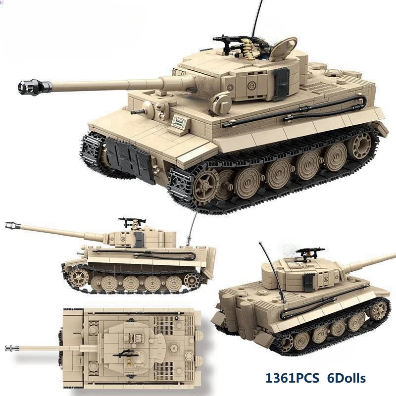 2024 New World WarII Military Weapons Tiger I Heavy Tanks Model