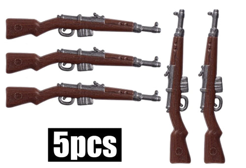 WW2 German Military Wooden Guns Building Blocks Soldiers Figures