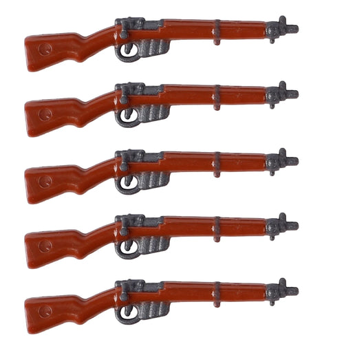 MOC WW2 Military Soldiers Weapons Building Blocks German Wood Grain