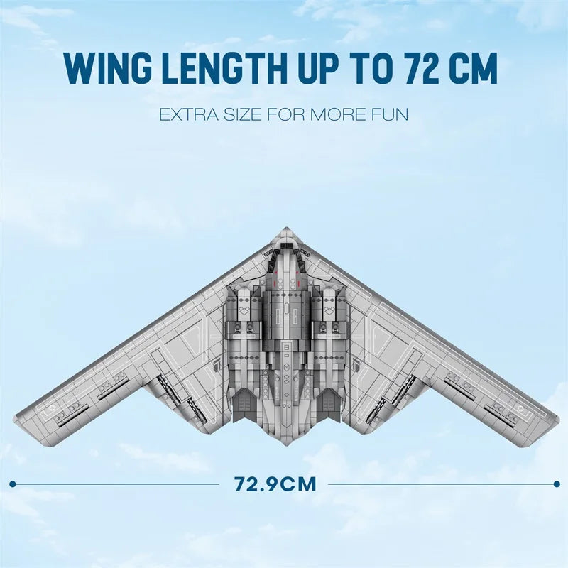 Military Technical USA B2 Ghost Stealth Ghost Bomber Fighter Building