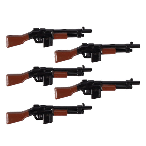 MOC WW2 Military Soldiers Weapons Building Blocks German Wood Grain