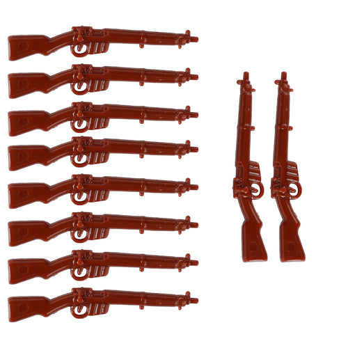 MOC WW2 Military Soldiers Weapons Building Blocks German Wood Grain