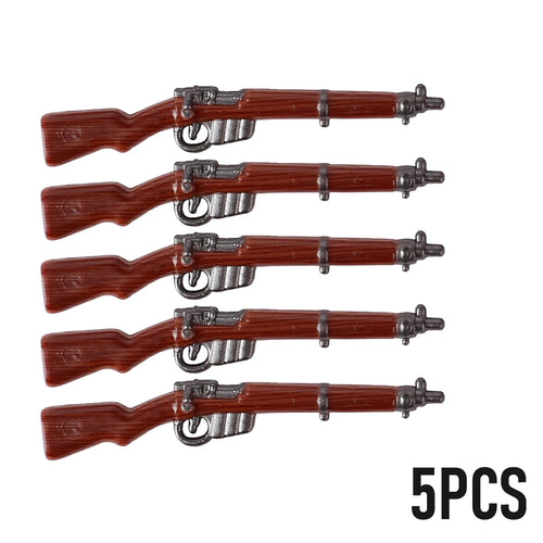MOC WW2 Military Soldiers Weapons Building Blocks German Wood Grain