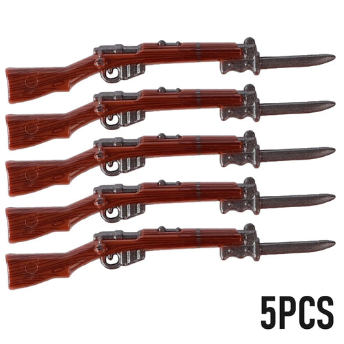 MOC WW2 Military Soldiers Weapons Building Blocks German Wood Grain
