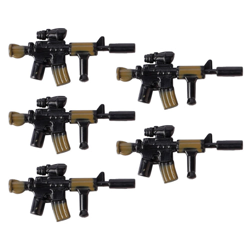 MOC WW2 Military Soldiers Weapons Building Blocks German Wood Grain