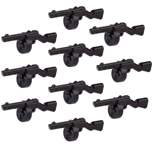 MOC WW2 Military Soldiers Weapons Building Blocks German Wood Grain