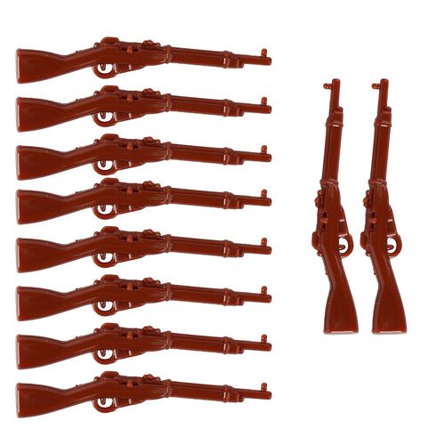 MOC WW2 Military Soldiers Weapons Building Blocks German Wood Grain