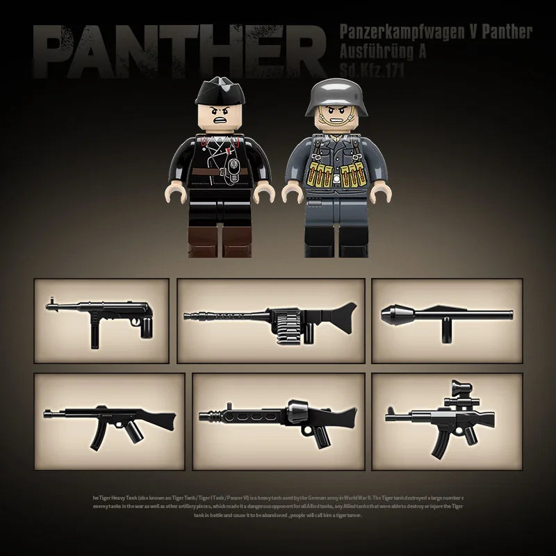 WW2 Military Panzer Panther Medium Tank Panzerkampfwagen V Panther