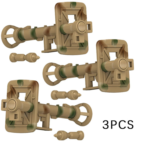 MOC WW2 Military Soldiers Weapons Building Blocks German Wood Grain