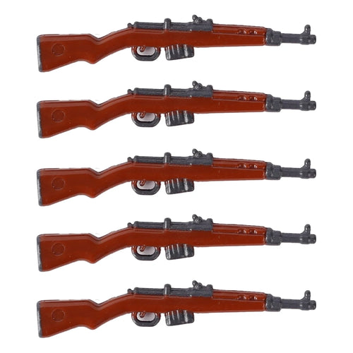 MOC WW2 Military Soldiers Weapons Building Blocks German Wood Grain